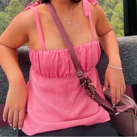 Zara bow strap, shirt, pink - Picture 3 of 3